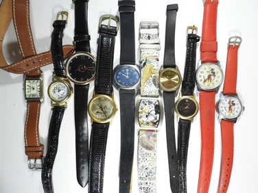(10) LADIES WATCHES w/VTG MICKEY!