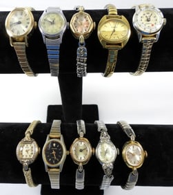 (10) SILVER & GOLD TONE WATCHES