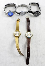 (5) LADIES DATE WRIST WATCHES