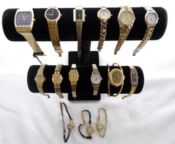 (15) ASSORTED GOLD TONE WATCHES