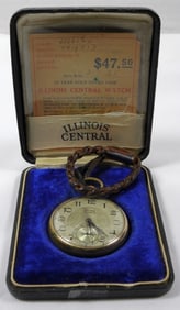 VTG ILLINOIS CENTRAL POCKET WATCH