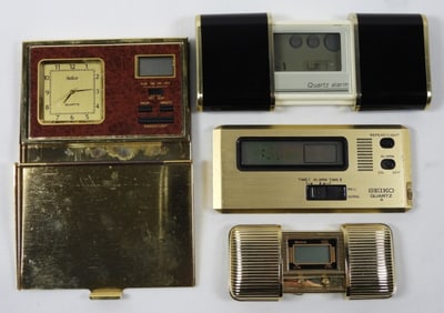 ASSORTED TRAVEL ALARM CLOCKS (3)