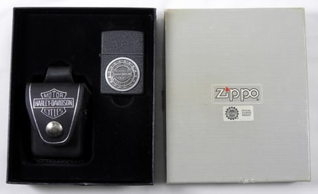 HARLEY DAVIDSON SEALED ZIPPO SET