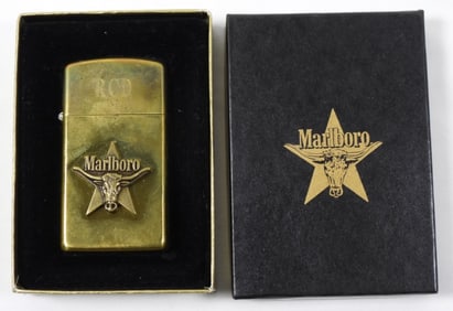UNFIRED SLIM 1991 MARLBORO ZIPPO