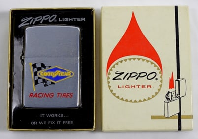 1974 UNFIRED GOOD YEAR RACING TIRES ZIPPO