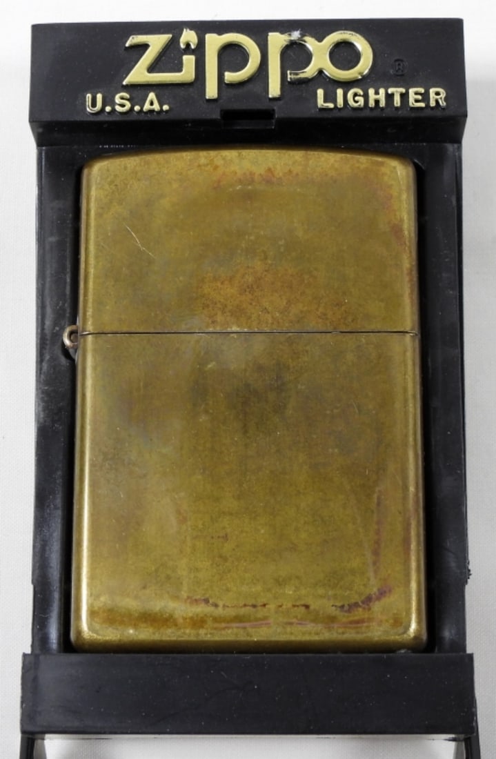 2001 BRASS UNFIRED ZIPPO LIGHTER (1 of 5)