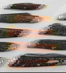 (5) VINTAGE POCKET KNIVES  - VARIETY