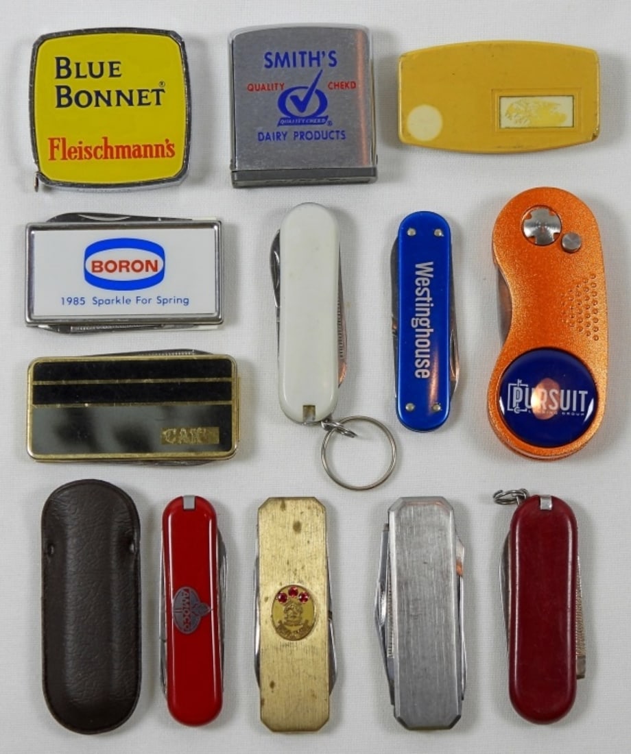 BLUE BONNET TAPE MEASURE, SMITH's: DAIRY PRODUCTS TAPE MEASURE, BARLOW, WESTINGHOUSE & MORE - PREOWNED MIXED LOT