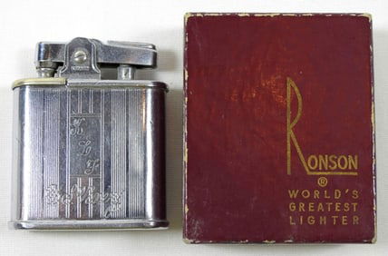 U.S. NAVY RONSON LIGHTER in BOX