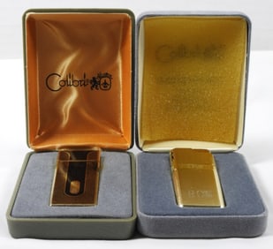 VINTAGE COLIBRI MONOGRAMMED LIGHTERS
