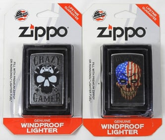 (2) BRAND NEW 2021 ZIPPO LIGHTERS