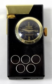 FOSKA 17 JEWELS CLOCK LIGHTER