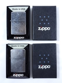 (2) 2015 ZIPPOS-SILVER TONE