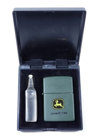 2005- ZIPPO- JOHN DEERE WITH FLUID & CASE