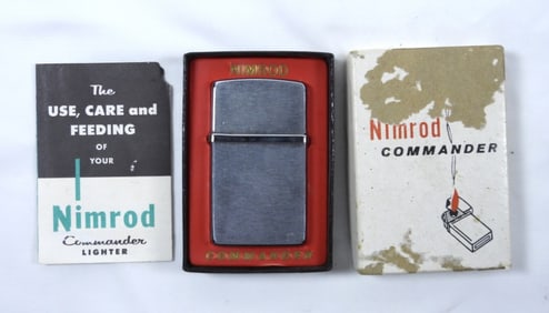 NIMROD LIGHTER- SILVER TONE