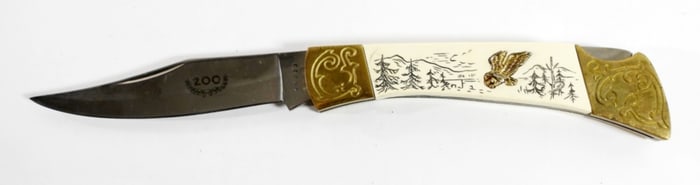 VINTAGE AMERICAN EAGLE LOCK BACK KNIFE