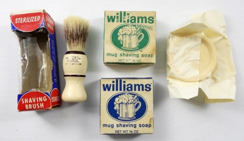 2 BARS OF WILLIAMS MUG SHAVING SOAP