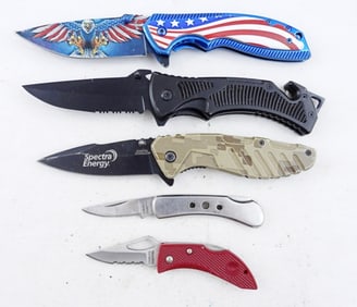 (5) MIXED LOT OF UTILITY KNIVES