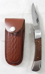 (1) STAINLESS PAKISTAN WOOD HANDLE LOCK BACK FOLDI