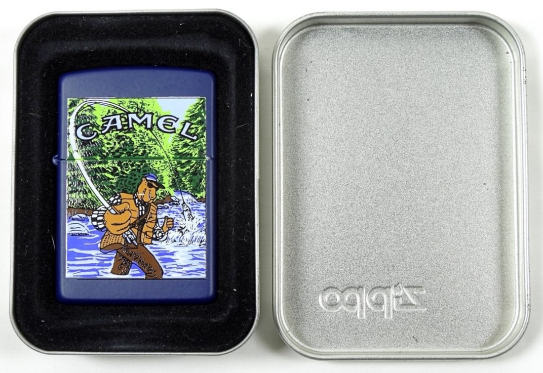 1997 JOE CAMEL FISHING SEALED ZIPPO (1 of 4)