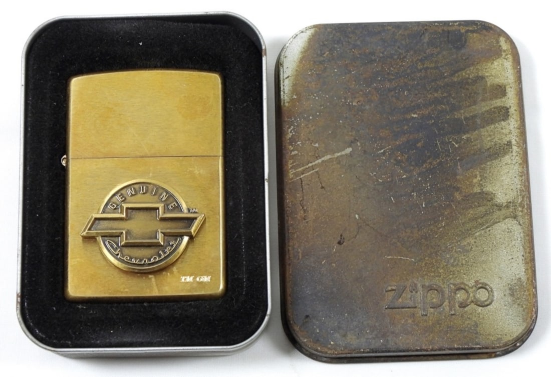 2001 CHEVY EMBLEM SEALED ZIPPO (1 of 3)