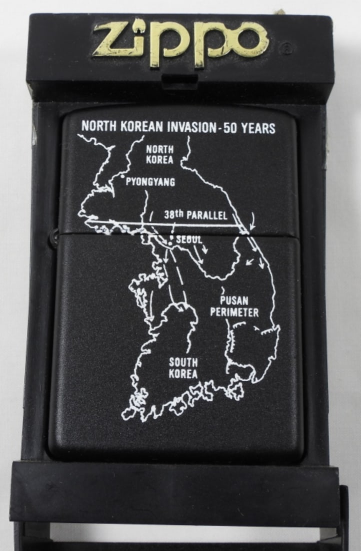 2002 KOREAN INVASION SEALED ZIPPO (1 of 3)