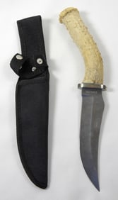 BONE HANDLE FIXED BLADE KNIFE