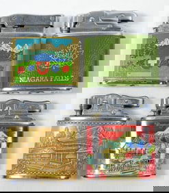 (4) TRAVEL INSPIRED LIGHTER LOT