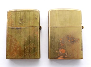 (2) GOLD TONE ESQUIRE LIGHTERS