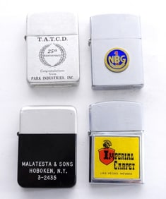 (4) ADVERTISING LIGHTERS