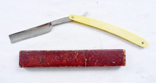 VTG CLAUSS STRAIGHT EDGE RAZOR IN BOX
