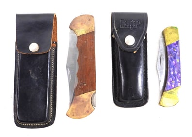 LARGE LOCKBACK FOLDING KNIFE SET (2)