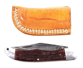 KA-BAR VINTAGE FOLDING LOCKBACK KNIFE