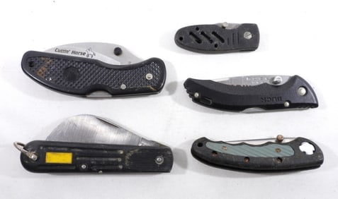 (5) UTILITY POCKET KNIFE LOT