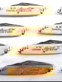 VINTAGE COCA COLA POCKET KNIVES (4)