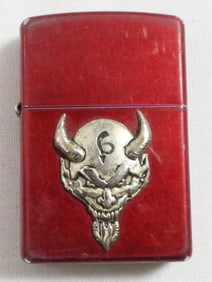 2006 RED DEVIL ZIPPO LIGHTER( FIRED)