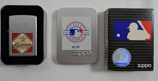 2007 MLB HOUSTON ASTROS ZIPPO ( UNFIRED)