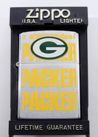 2000 GREEN BAY PACKERS FIRED ZIPPO