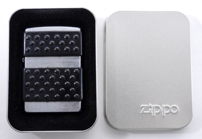 2002 BLACK ZIP GUARD SEALED ZIPPO