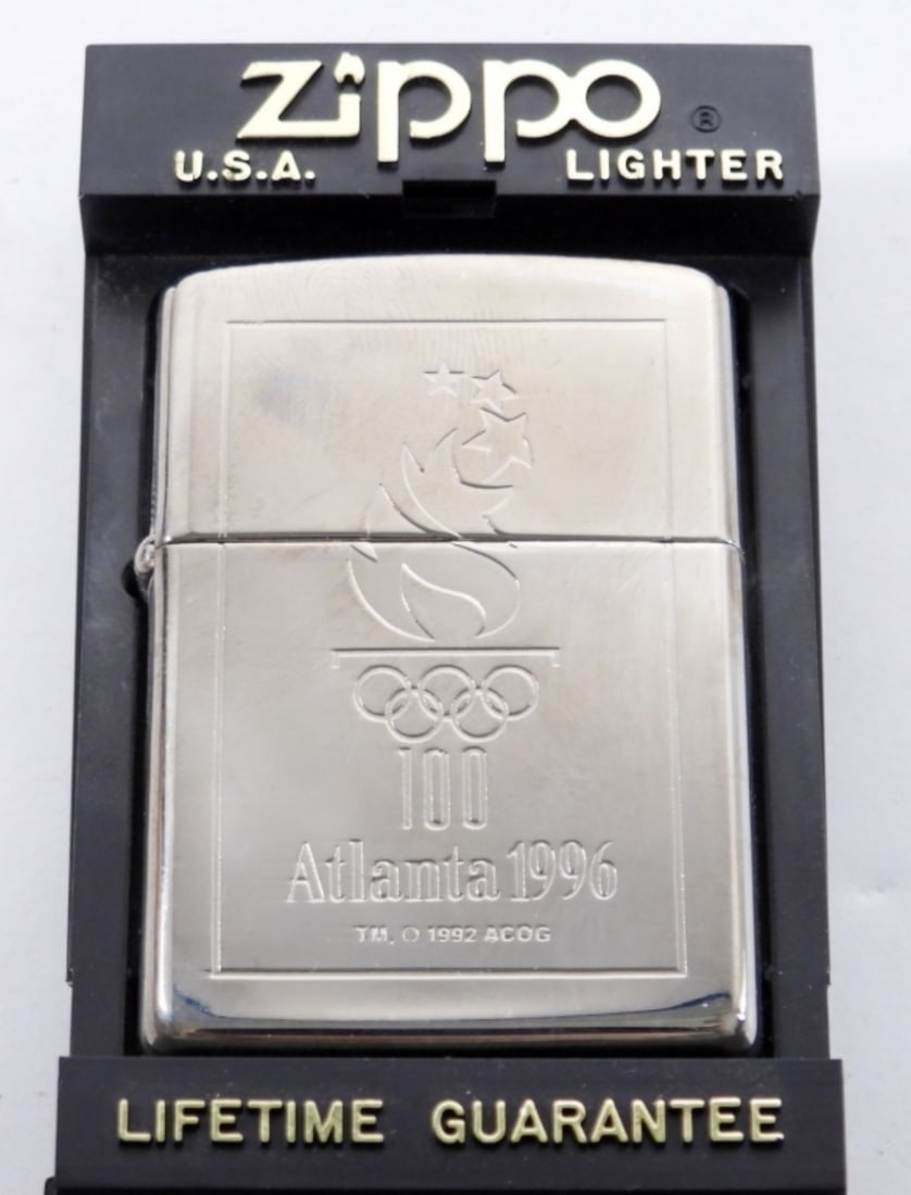 ATLANTA 1996 OLYMPIC SEALED ZIPPO SILVER (1 of 3)