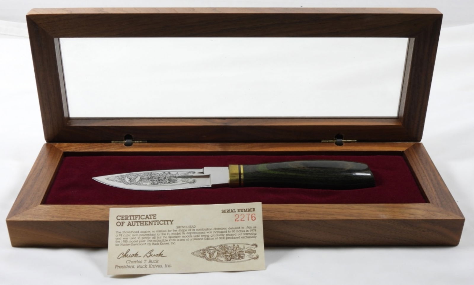 BUCK LIMITED EDITION HARLEY DAVIDSON KNIFE (1 of 5)