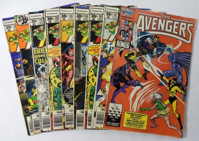 (9) MARVEL AVENGERS COMIC LOT