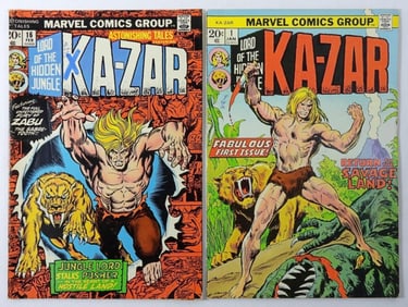 1974 #1 KA-ZAR MARVEL & #16 KA-ZAR