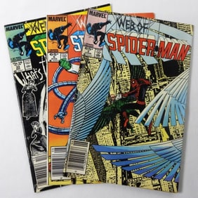 (3) WEB OF SPIDER-MAN MARVEL LOT