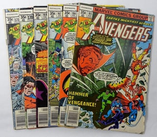 (6) MARVEL AVENGERS COMIC LOT