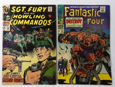 (2) MARVEL 12c SILVER AGE COMICS