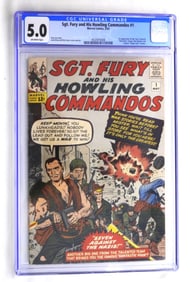 1963 SGT FURY #1 MARVEL COMICS CGC 5.0