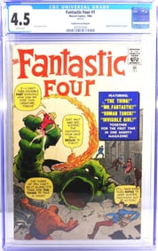 1966 FANTASTIC FOUR #1 (REPRINT) CGC 4.5