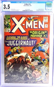 1965 X-MEN #12 MARVEL COMICS CGC 3.5