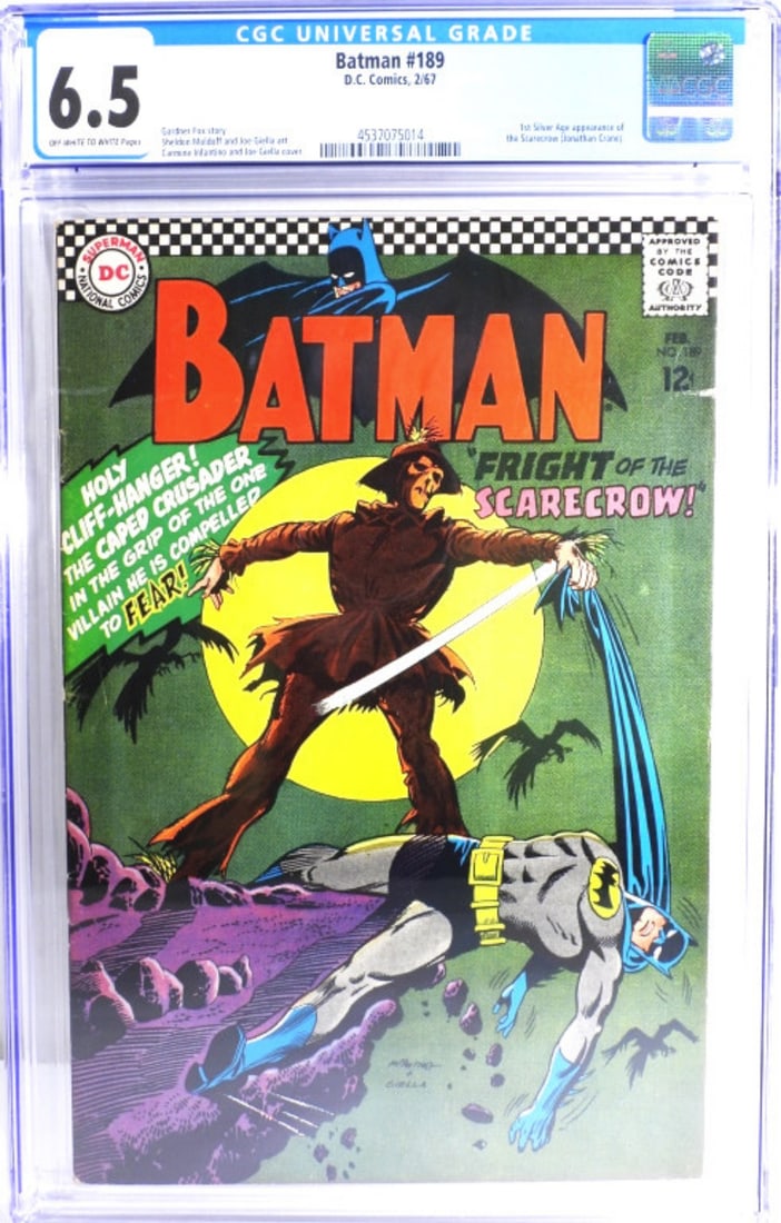 1967 BATMAN #189 DC COMICS CGC 6.5 (1 of 2)